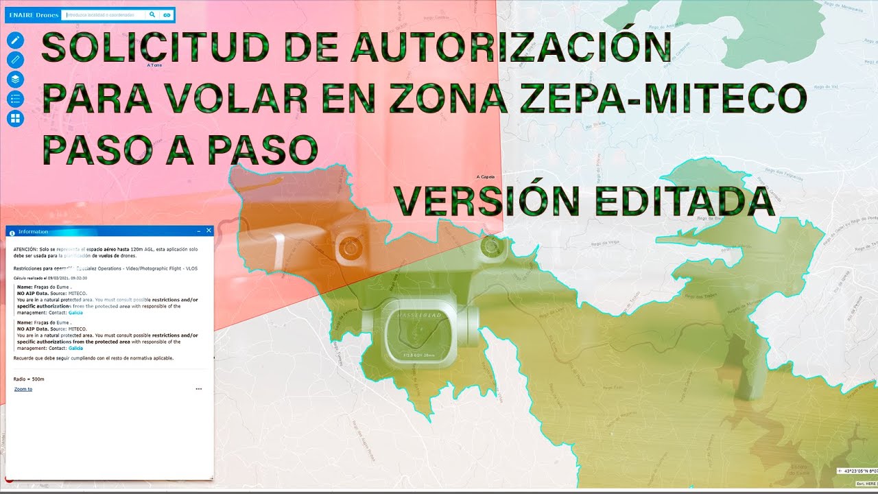 Solicitar permiso para vuelo en zona ZEPA/MITECO paso a paso