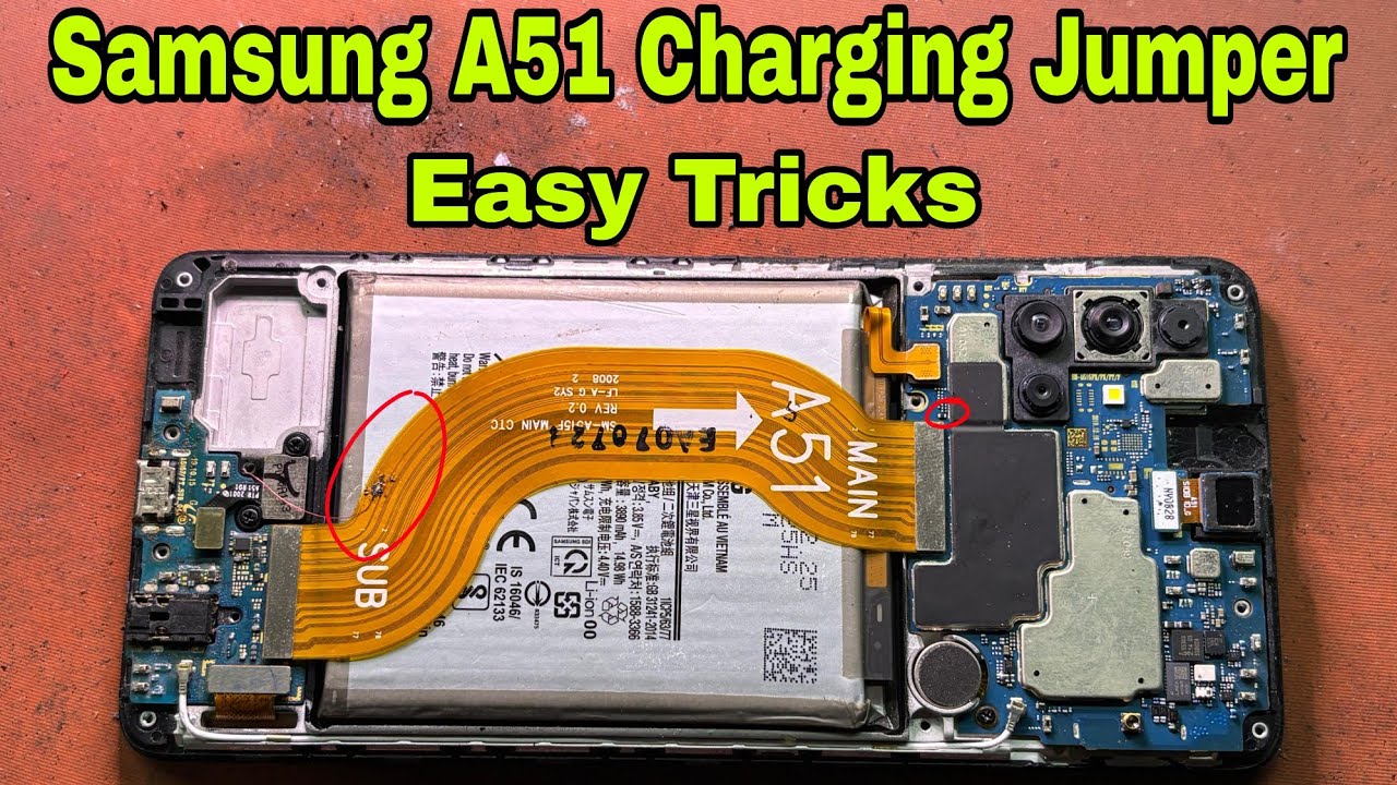 Samsung Galaxy A51 Charging Jumper Ways || Charging Not Working #jamobilerepair 