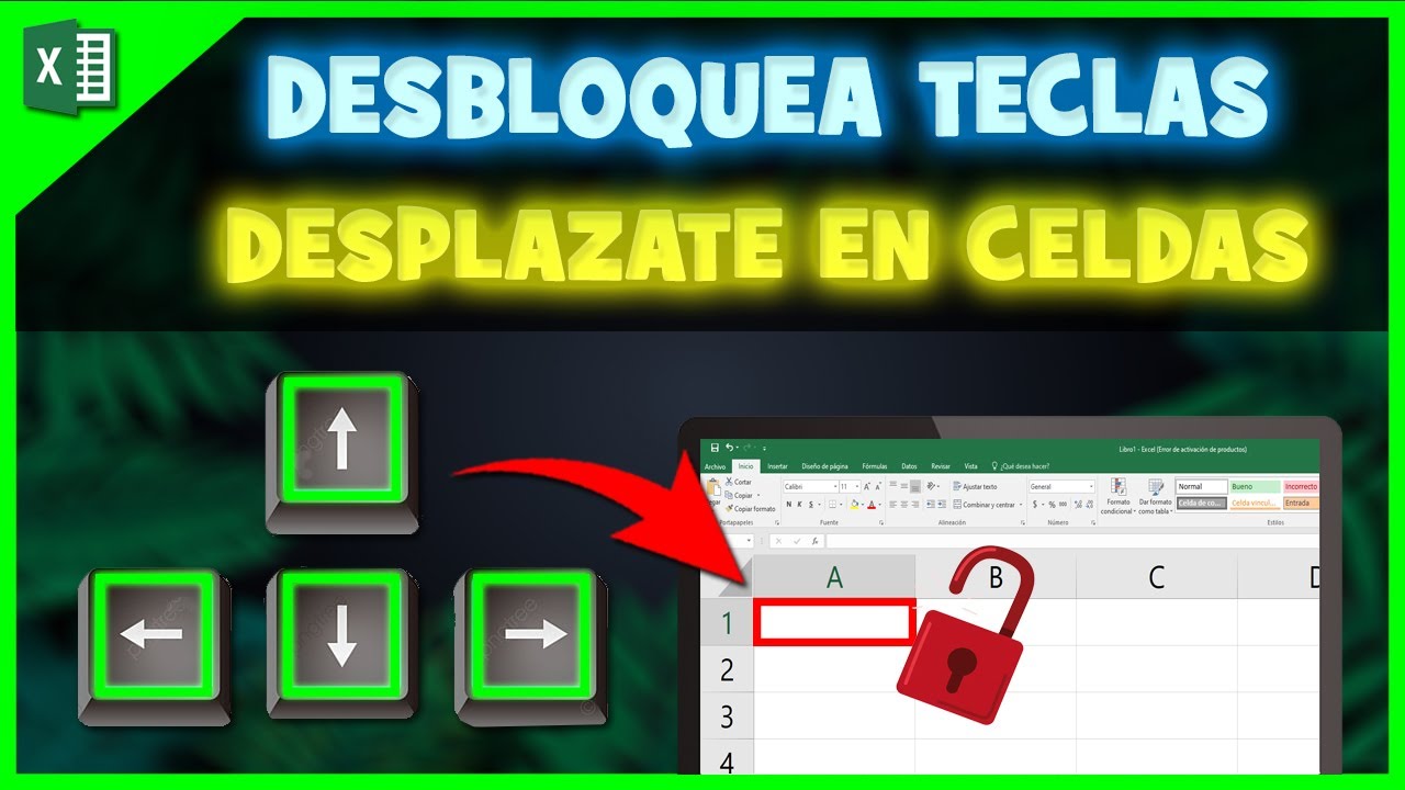 NO puedo DESPLAZARME en Excel con las Flechas (Desbloquea Celdas) SOLUCI&Oacute;N ✅