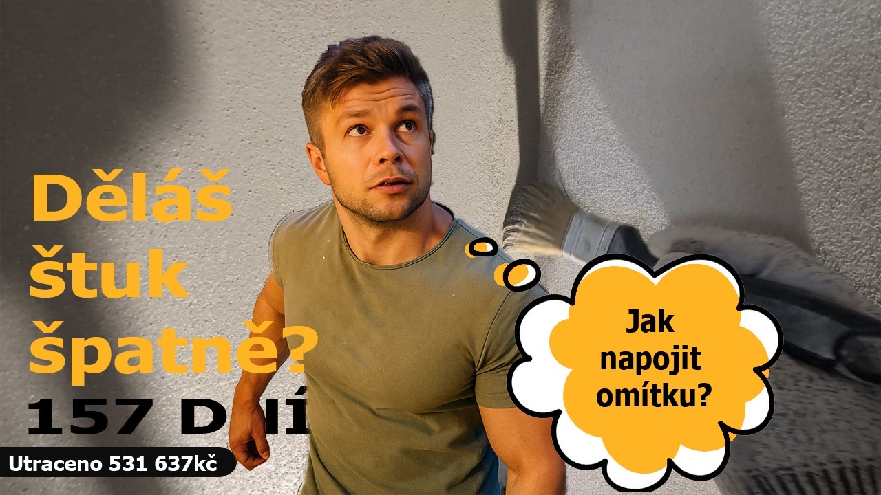 Tahle chyba může zničit tvoje štukové omítky