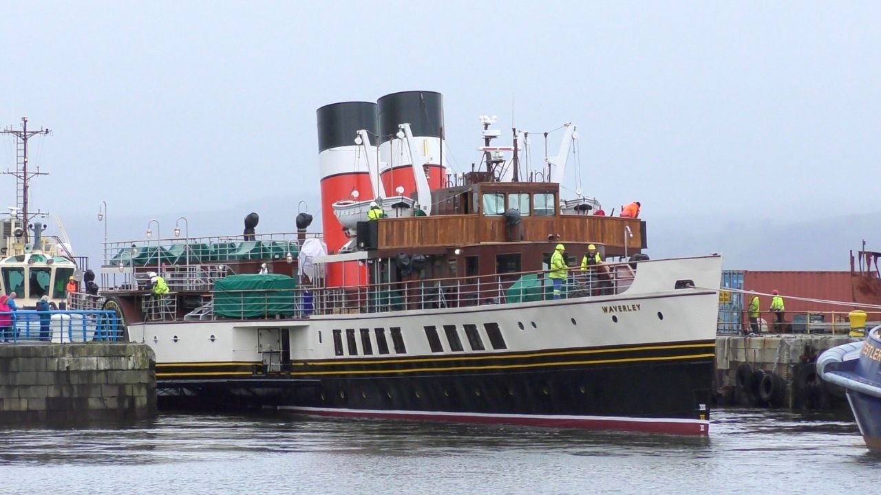 PS Waverley departs dry dock
