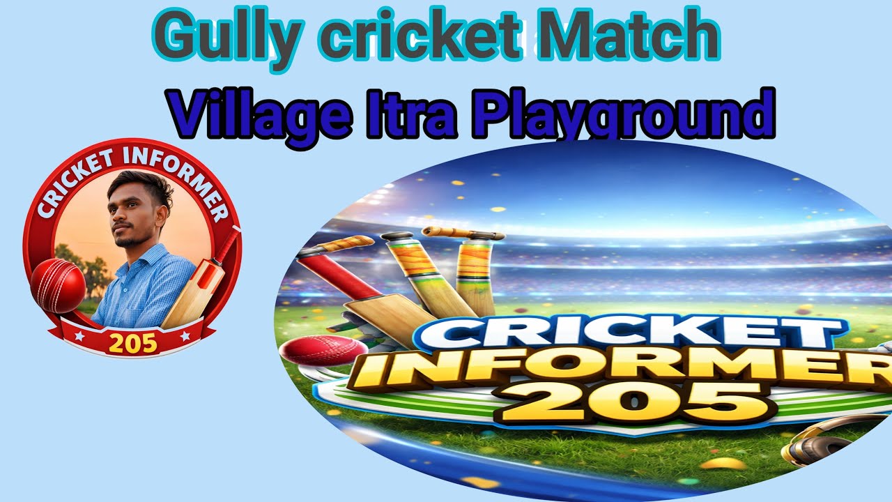 Cricket Informer205 is live Gully cricket match Village Itra Playingground #cricket #virqlvideo 