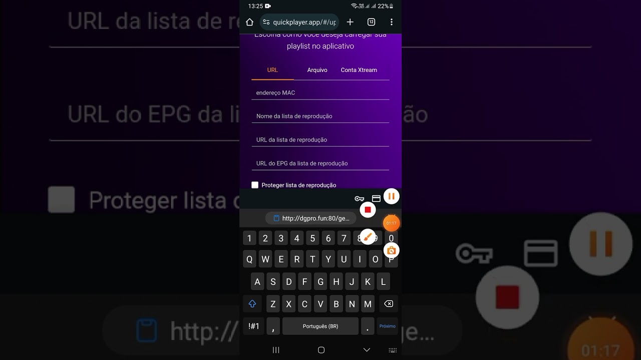 como conectar a quick player pelo celular