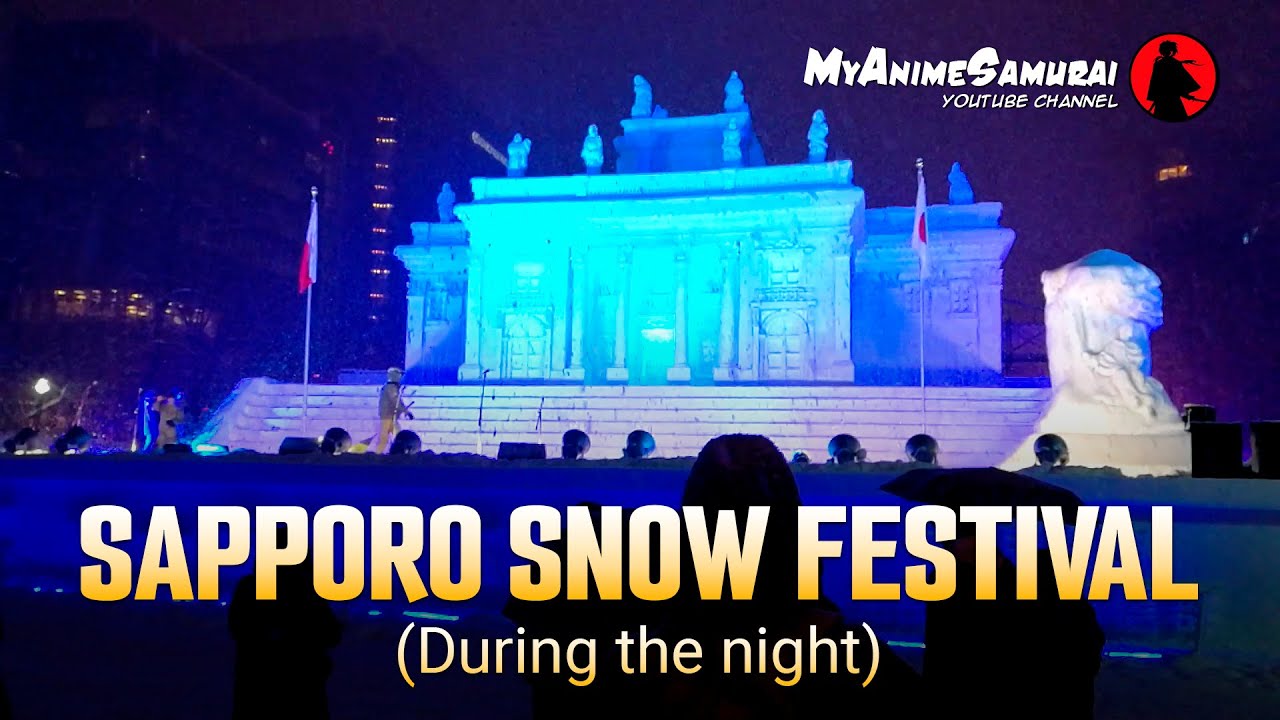 Sapporo Snow Festival at Night
