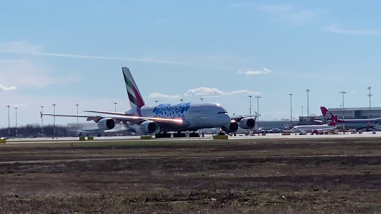 Decollo A380 Emirates da Malpensa LIMC/Take-off A380 Emirates from Milan Malpensa LIMC