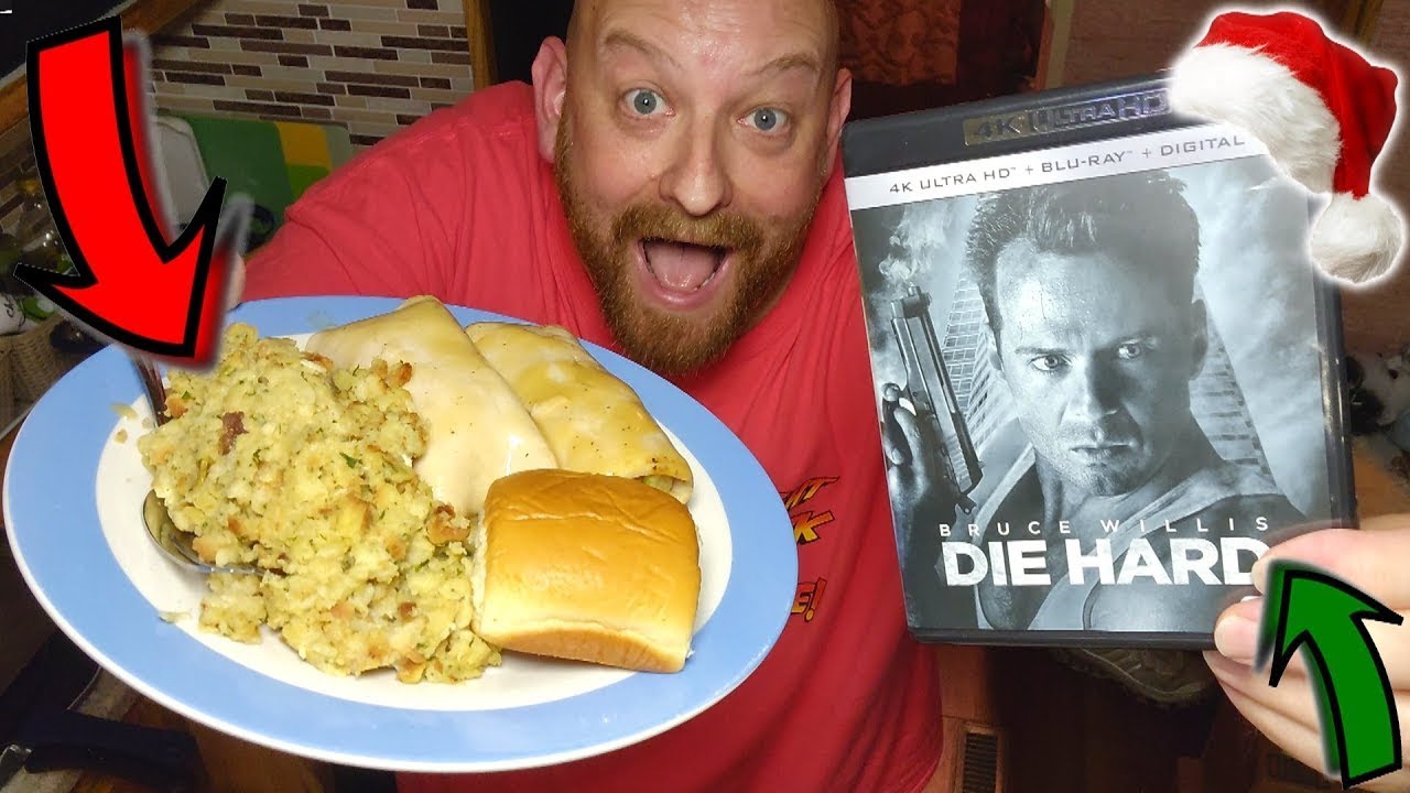 SPECIAL THANKSGIVING SATURDAY NIGHT SNACK AND A MOVIE RE-RUN! DIE HARD with TURKEY ROLLS & STUFFING