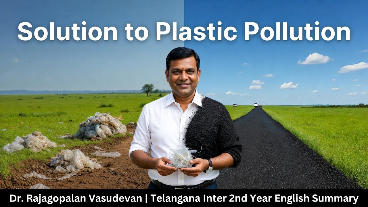 Solution to plastic pollution by Dr Rajagopalan Vasudevan. Summary and Single Answer 