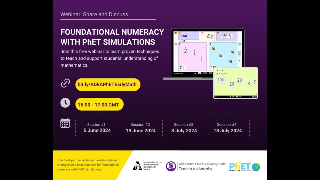 FOUNDATIONAL NUMERACY WITH PHET: Case Studies from the Classroom (Session #4)