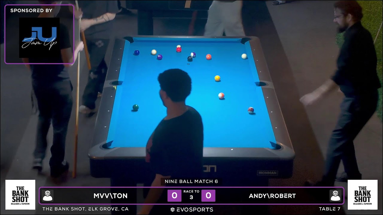 PLAYER1 vs PLAYER TWO - THE BANK SHOT - TABLE 7 | EvoSports