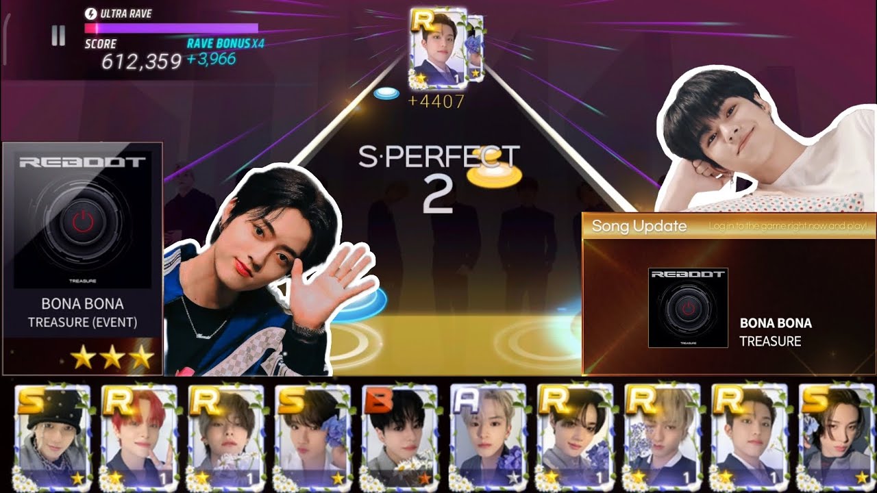SUPERSTAR YG| TREASURE - 'BONA BONA' Game Play 3 Star ⭐⭐⭐