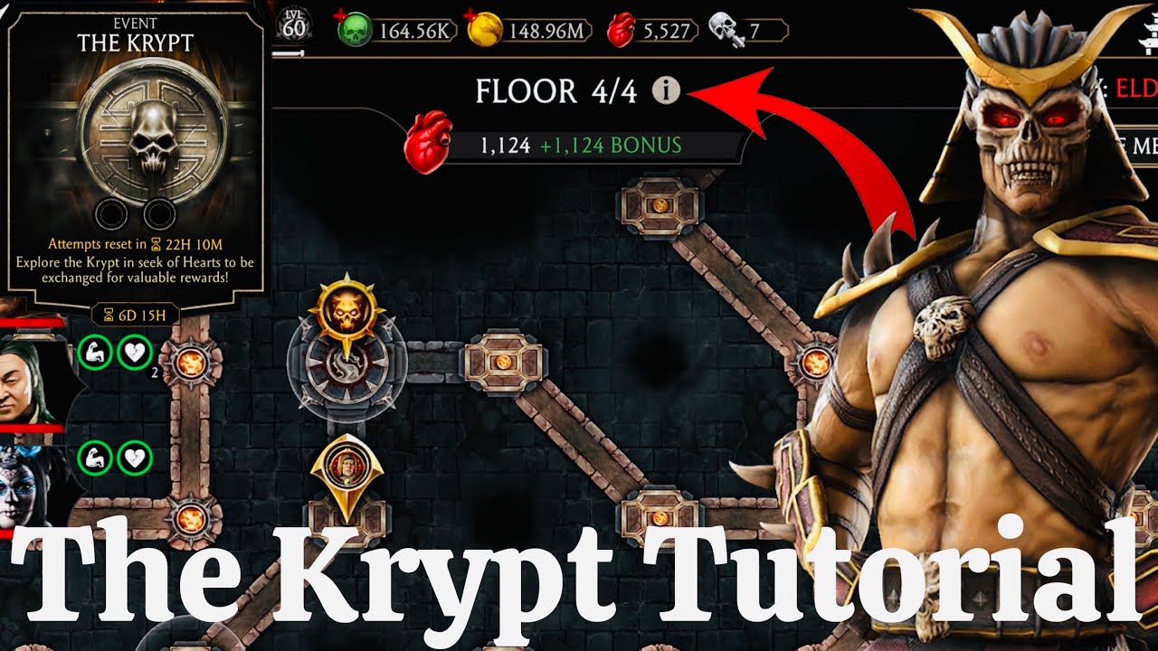 The Krypt Mode Tutorial, How to complete & set team synergy MK Mobile | Talent Tree