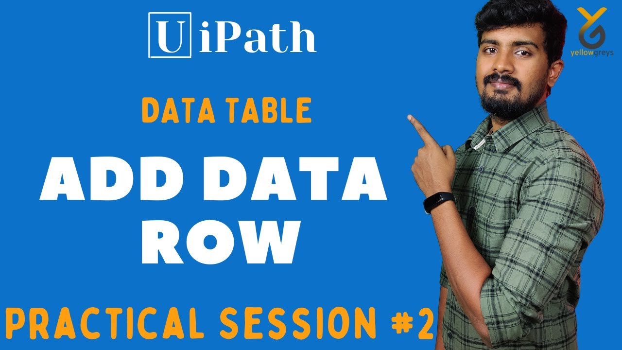 UiPath | Добавить строку данных | Как добавить новые значения строк в DataTable | Практика | yell...