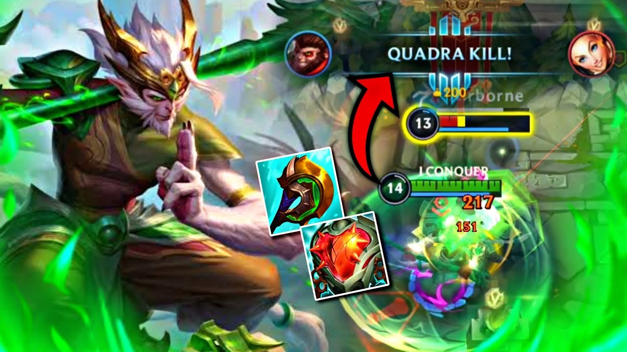 WUKONG CAN ANNIHILATE A WHOLE TEAM!? (BROKEN BUILD)