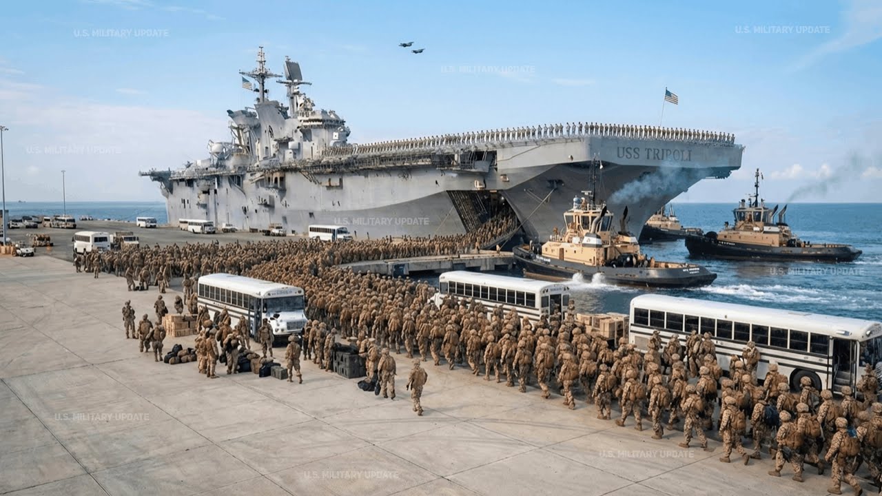 Full Alert! USS Tripoli Deploys Over 2,000 Troops for Rapid Response Operations
