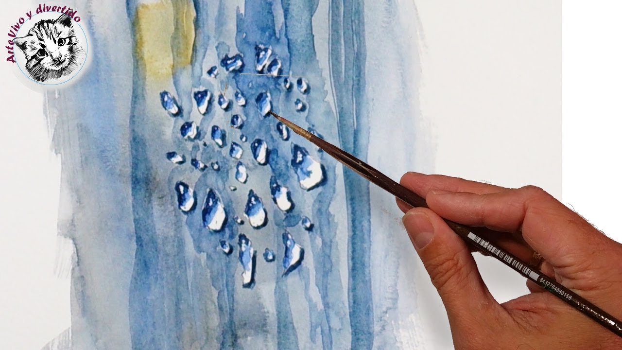 Como Pintar Gotas de Agua con Acuarela: Tecnicas de Acuarela