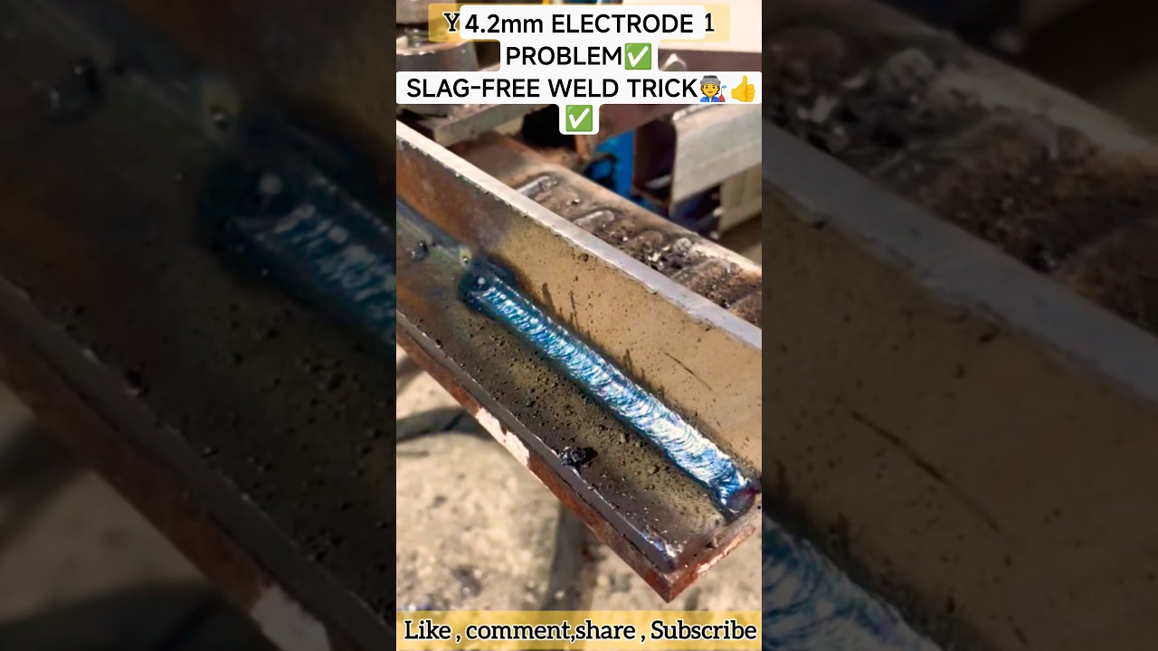Beginner Welders  Slag Inclusion in Fillet Welds &mdash;and How to Fix It ,Simple Current Trick #shorts