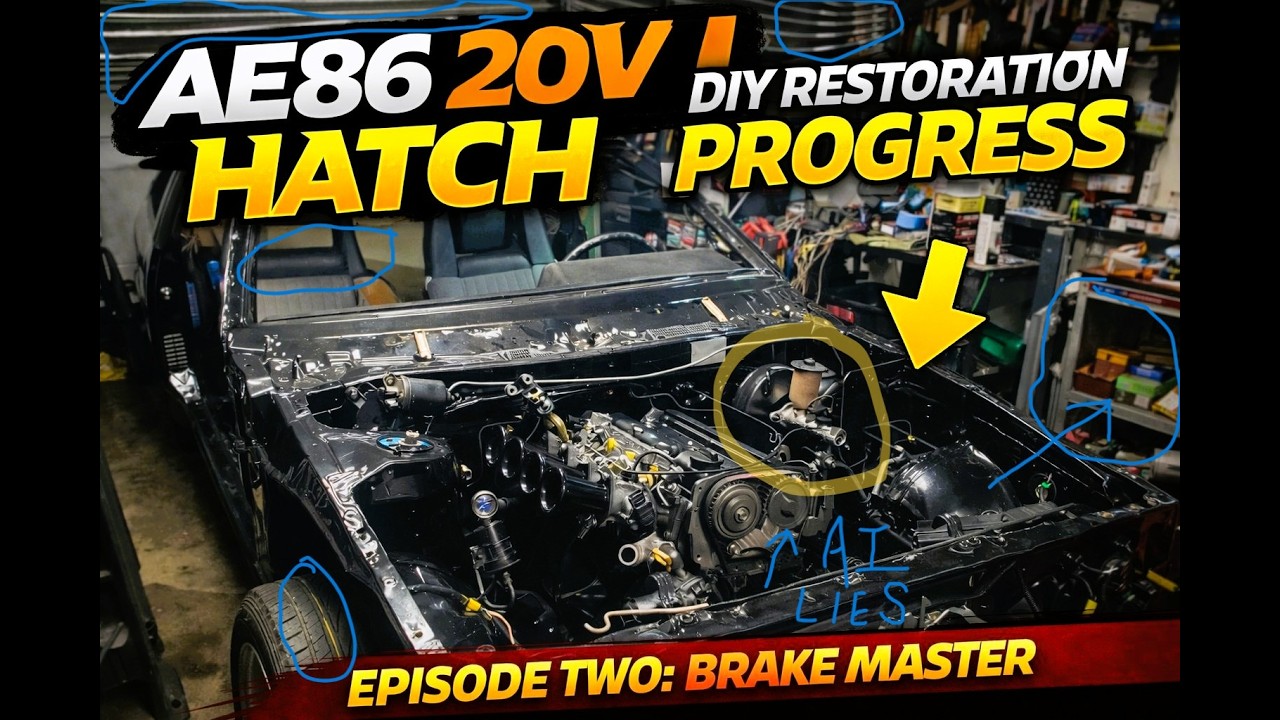 Ae86 20V hatch DIY Restoration progress - Episode Two: Brake Master