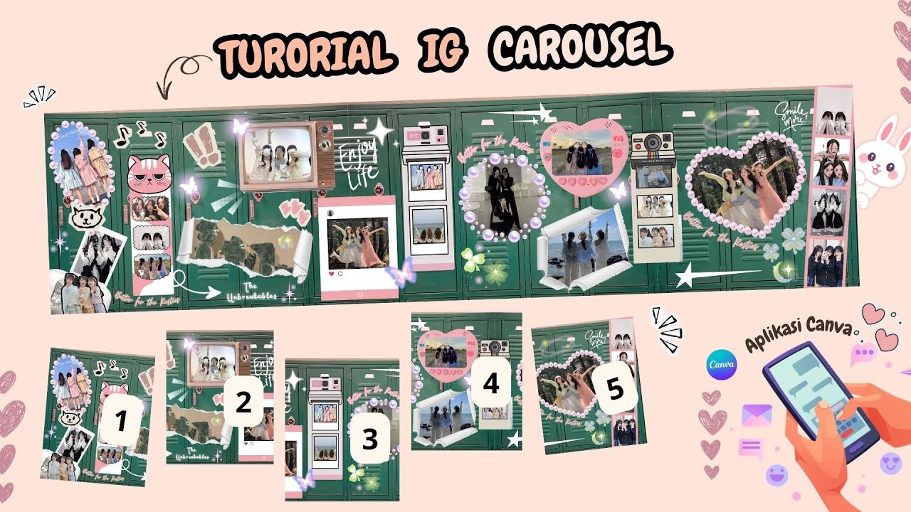 Tutorial IG Carousel di Aplikasi Canva 🌼