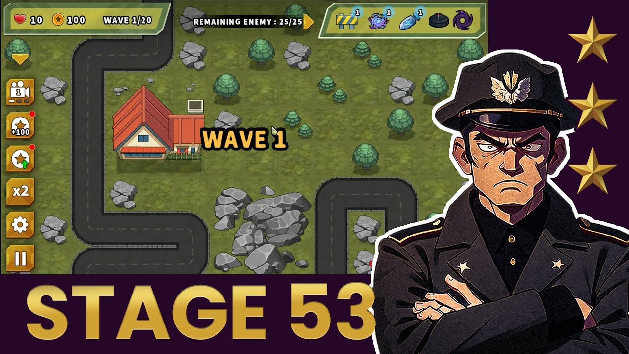 Turret Defense King - Stage 53 Playthrough