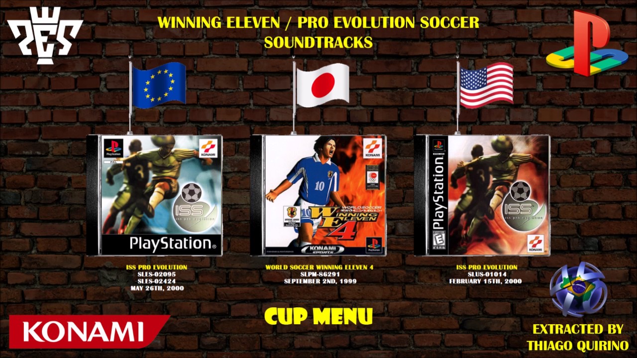 Soundtrack [Winning Eleven 4, ISS Pro Evolution] Cup Menu