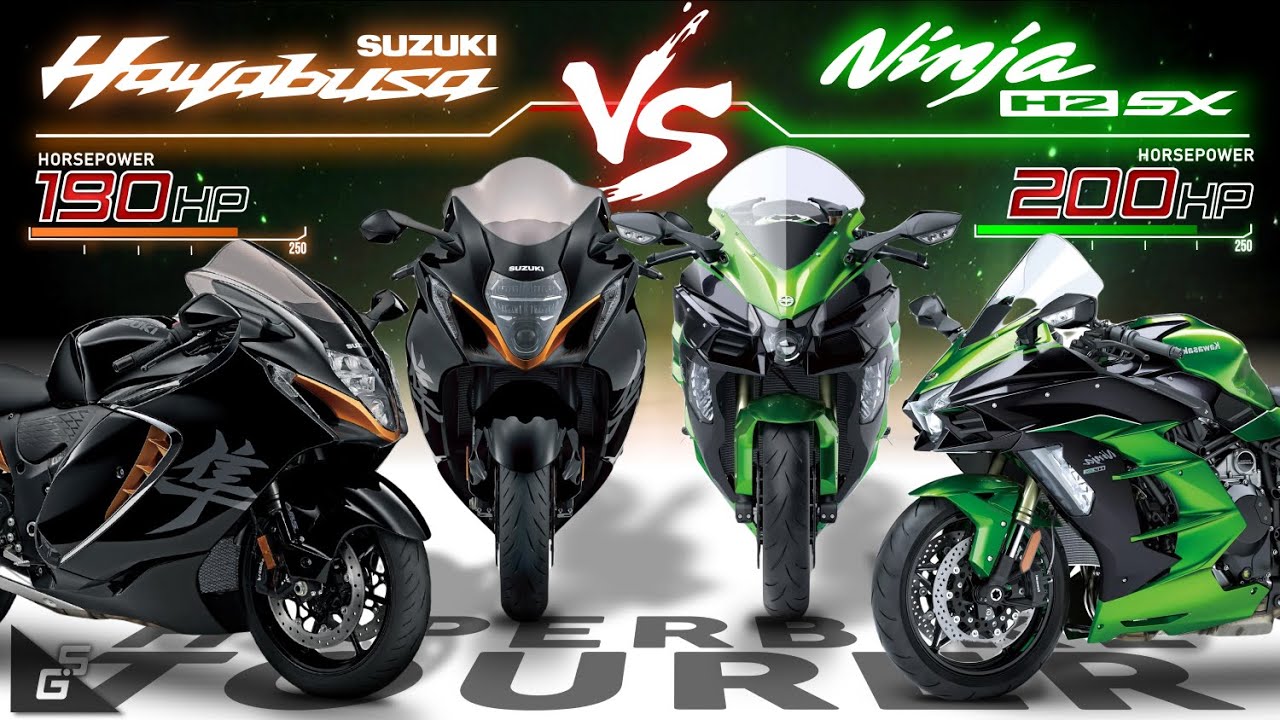 Suzuki Hayabusa 2022 vs Ninja H2 SX SE+ ┃ The Ultimate Hyper-Tourer Spec Comparison
