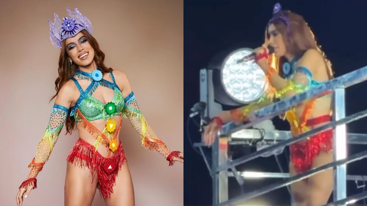 Anitta identifica roubo no Carnaval de São Luís (MA): “Oh cabelinho azul”, “Oh cabelinho branco”!