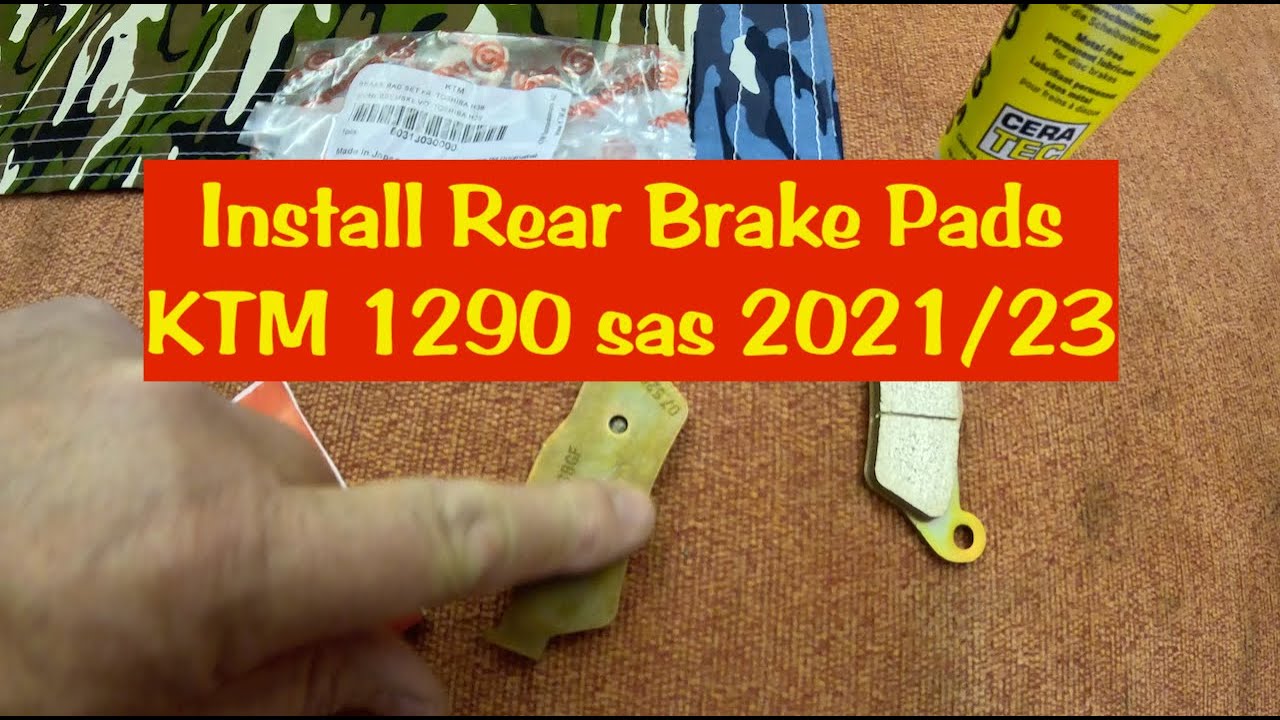 KTM 1290 sas Rear Brake Pads Install