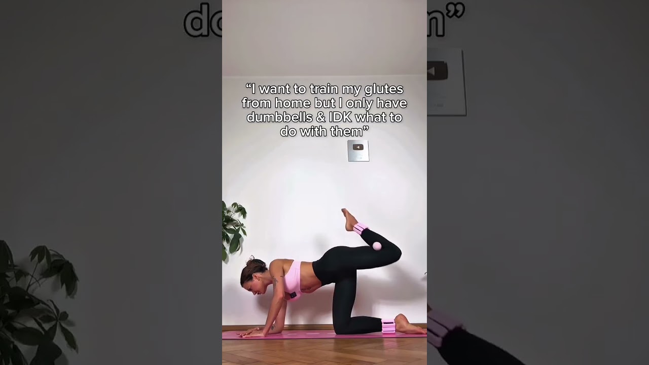 COMMENT “SAVAGE” if you want to build your glutes from home with just dumbbells, baby 😮‍💨🔥 The