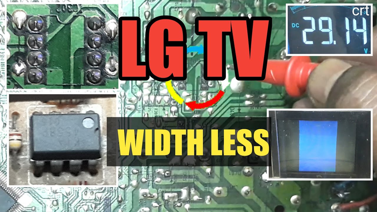 #Lgtv#width_less.How to repair lg ultra slim tv width less problem.