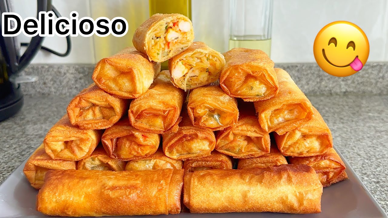 Rollitos de mariscos ‘’IRRESISTIBLES’’ Fácil de hacer y riquísimos
