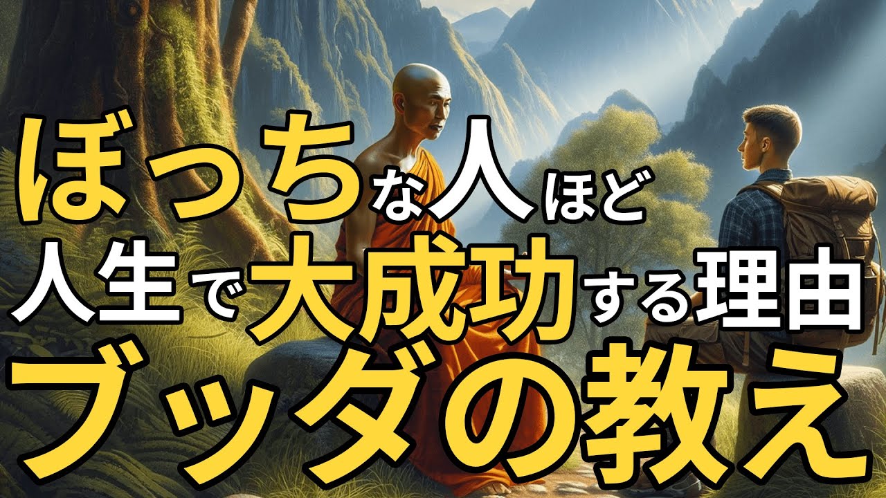 孤独であることの利点、1人でいる人はどうして成功するかを解説【ブッダの教え】