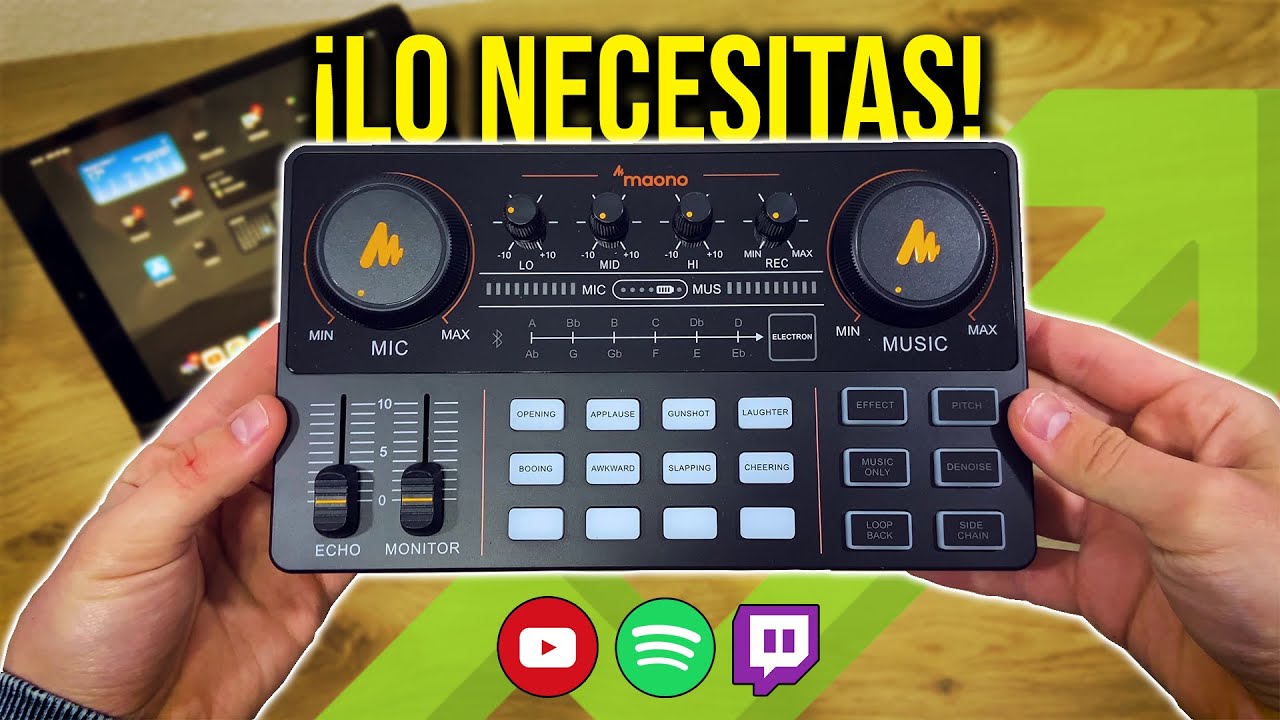 MEJORA EL AUDIO DE TUS STREAMS/PODCAST CON ESTA MEZCLADORA😱 | Maonocaster Lite AU-AM200