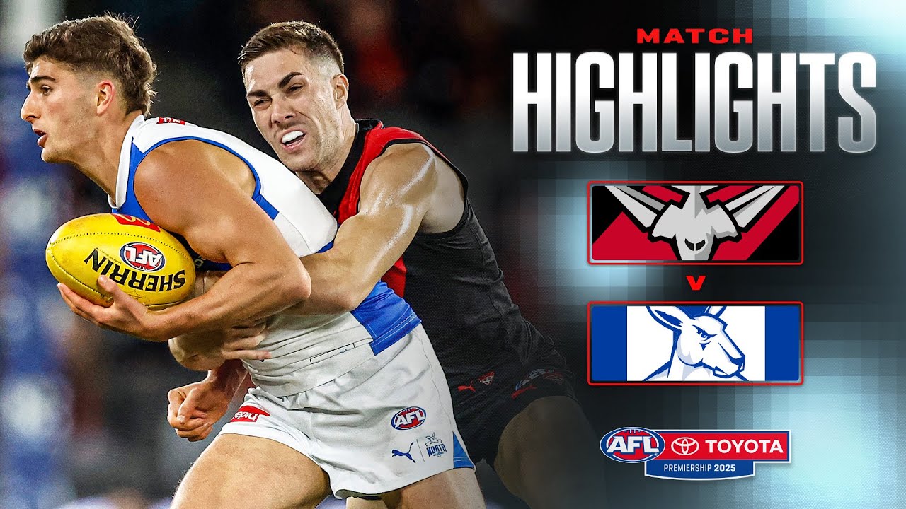 Essendon v North Melbourne Highlights | Round 8, 2025 | AFL