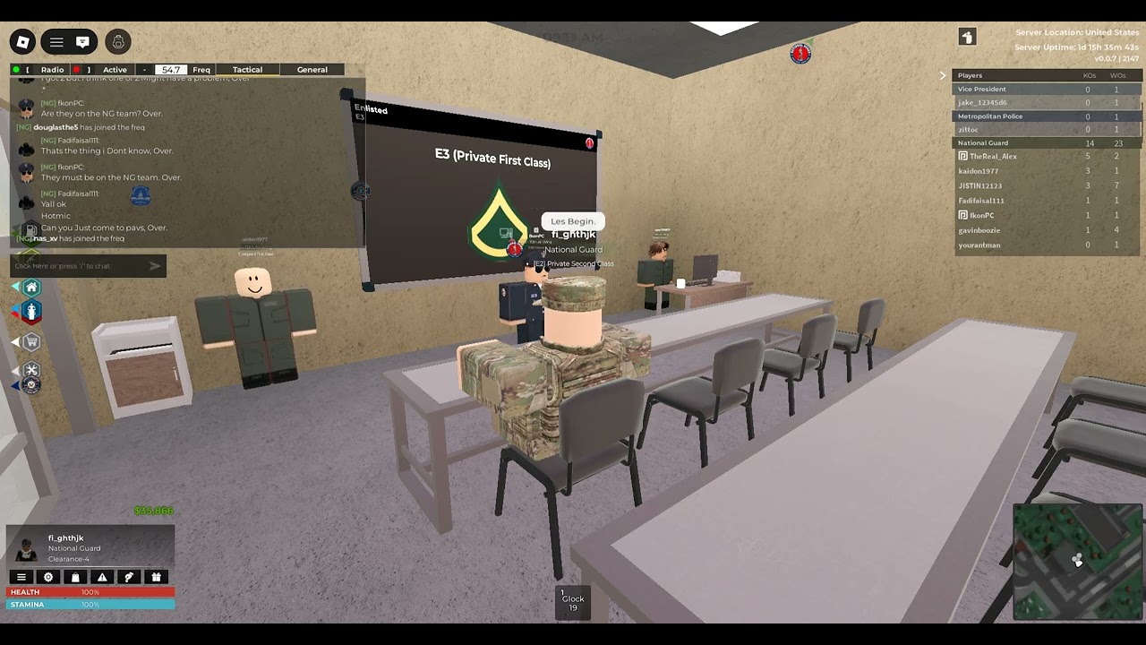 Joining a division in National Guard [White House Roleplay]