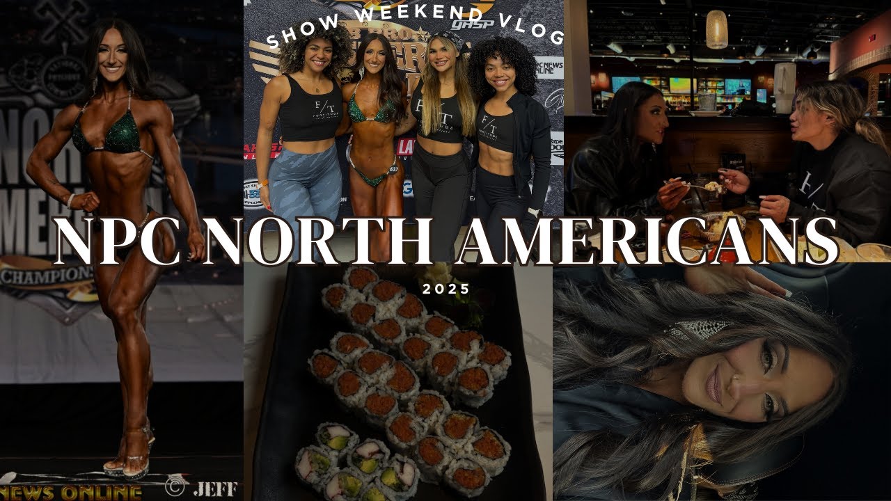 North Americans SHOW DAY Vlog | Behind-the-Scenes of My First National Bodybuilding Show ✨