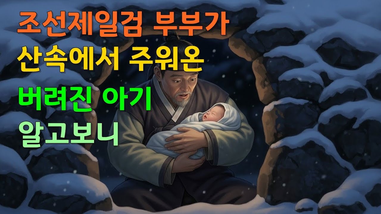 산속에 숨어 살고 있는 조선제일검 부부가 주워온 산속에 버려진 아기 알고보니 | 야담 라디오드라마 옛날 전설 감동이야기