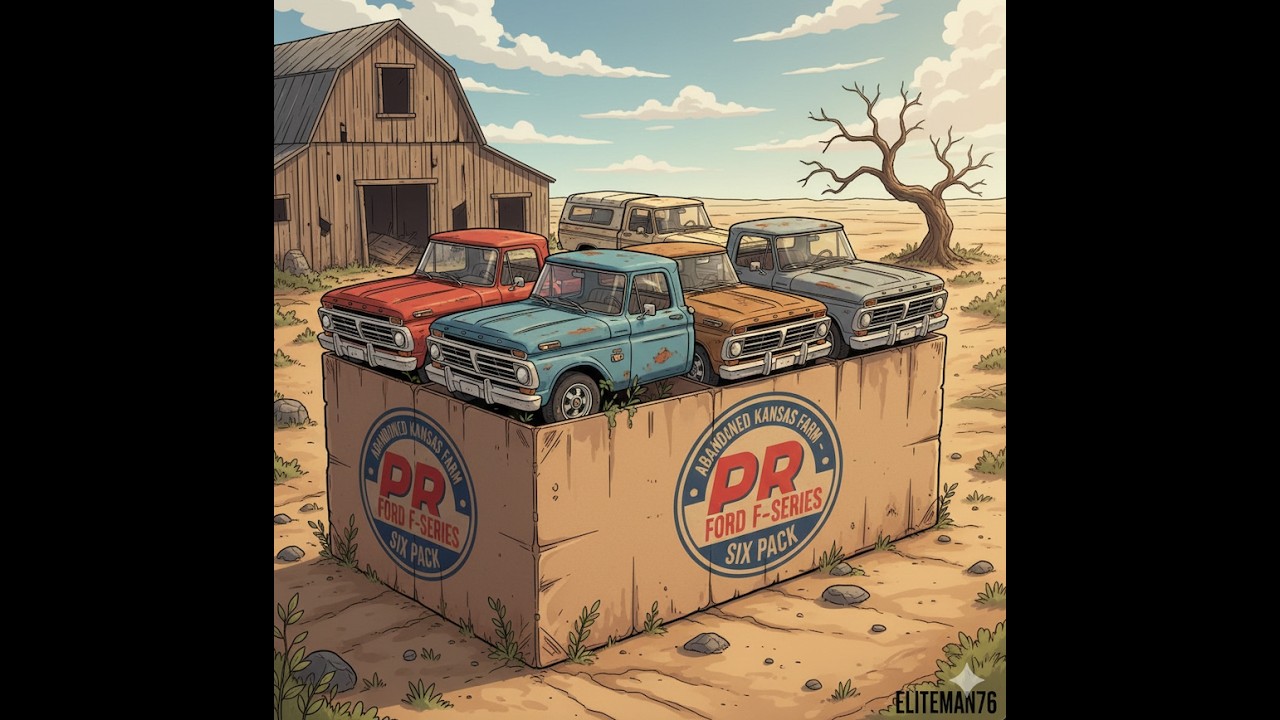 Abandoned Kansas Farm Ford F Series 6 pack rescue