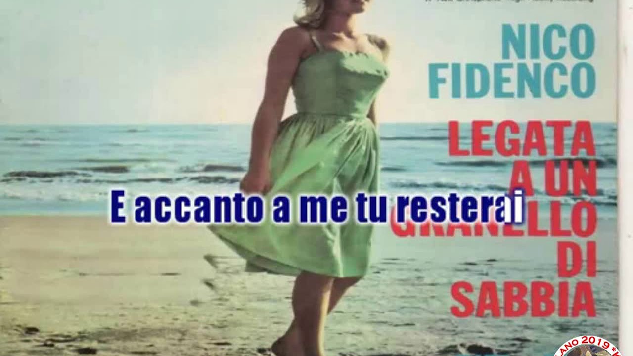 Nico Fidenco   Legata a un granello di sabbia KARAOKE FAIR USE