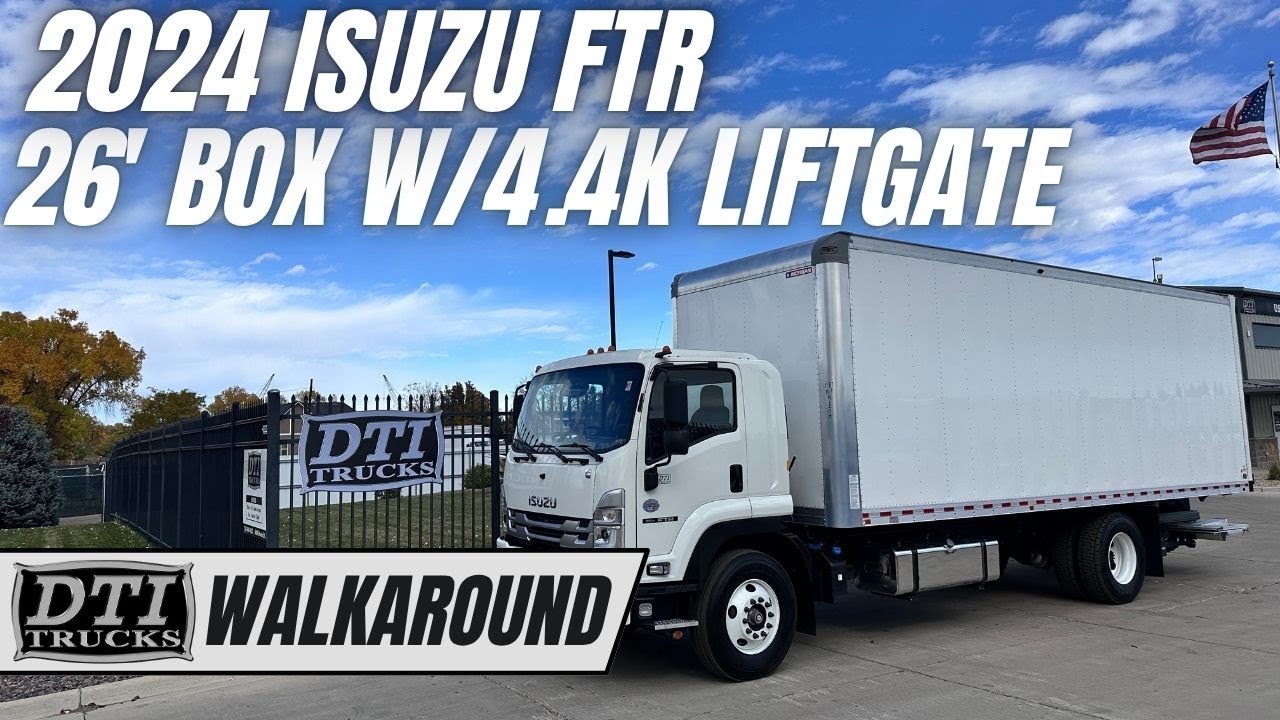 2024 Isuzu FTR 26' Box Truck With 4,400lb Liftgate