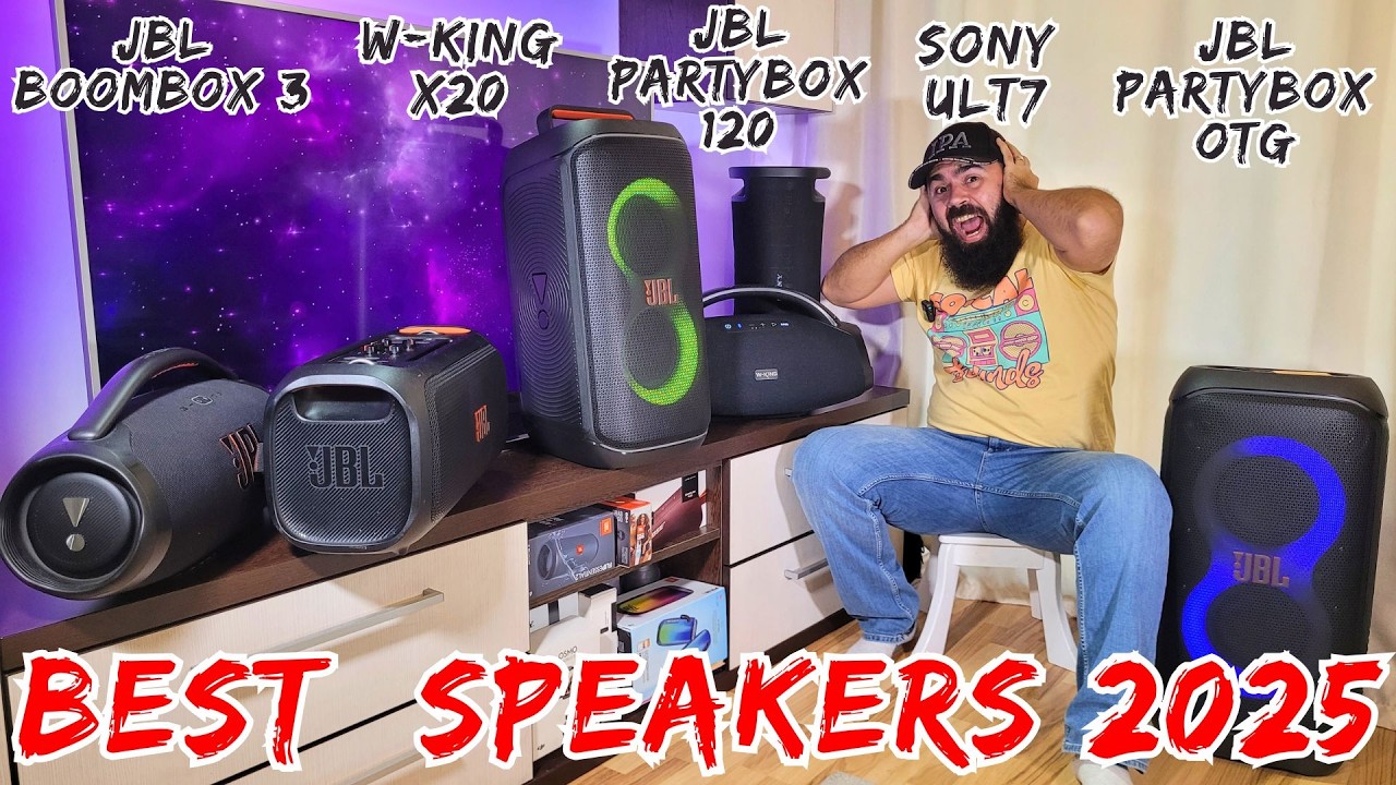 JBL Partybox 120 VS Sony ULT 7 VS JBL Boombox 3 VS W-King X20 VS JBL Partybox On-The-Go