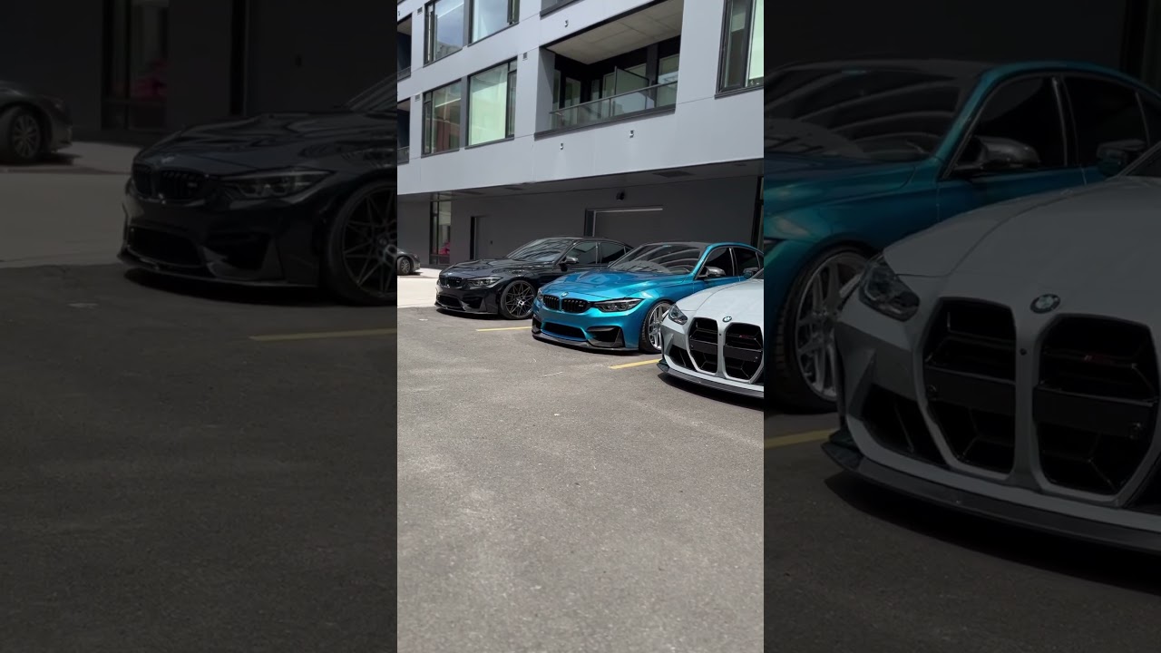 Bunch of BMWs and an Audi #bmwm #audirs6 #shortsvideo