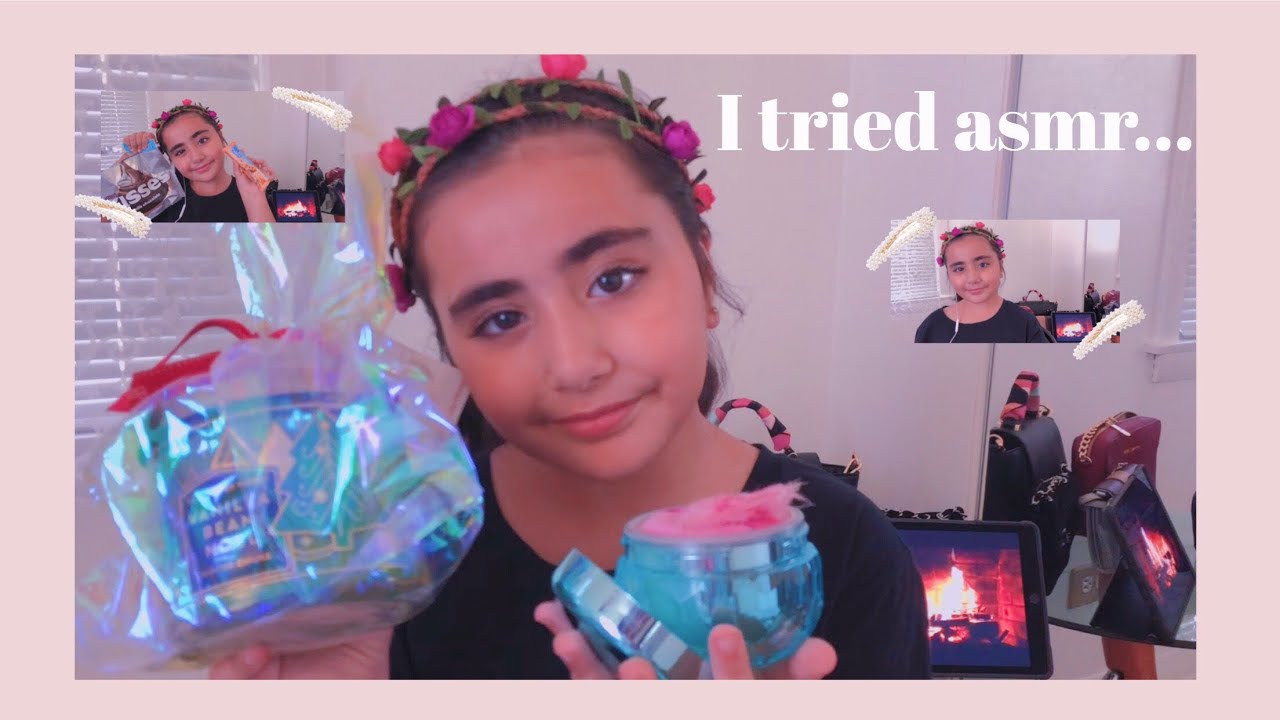 8 Year Old Tries ASMR For The First Time! *Super Cute and Funny*