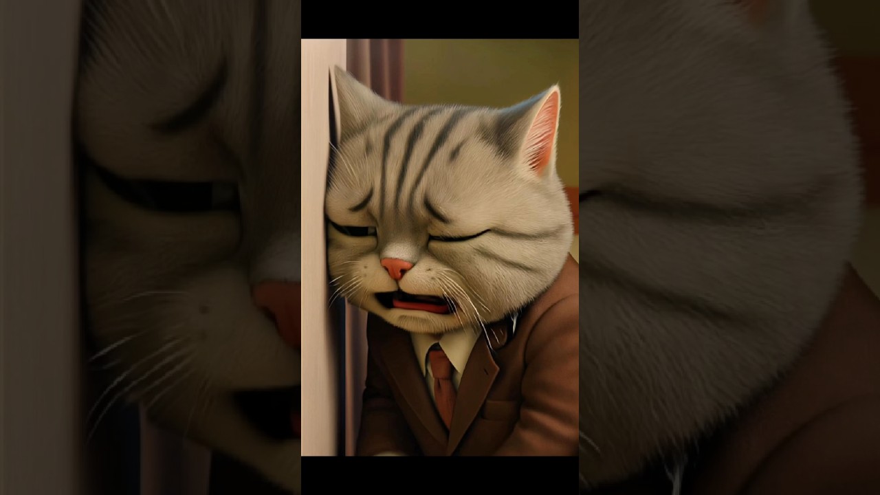 Meow Meow Sad Song 😿 Office Cat Has Had ENOUGH of Work Life