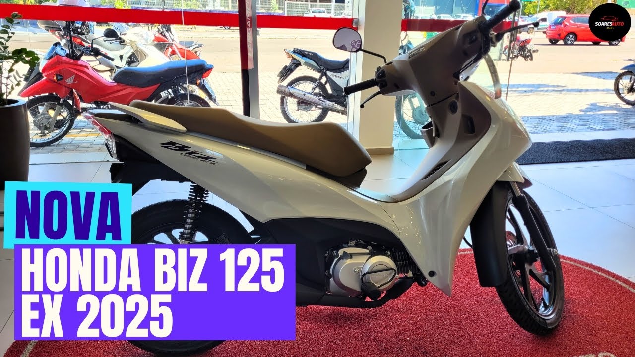 Nova Honda Biz 125 EX 2025 | Agora MAIS TECNOL&Oacute;GICA, POTENTE e com NOVO VISUAL!