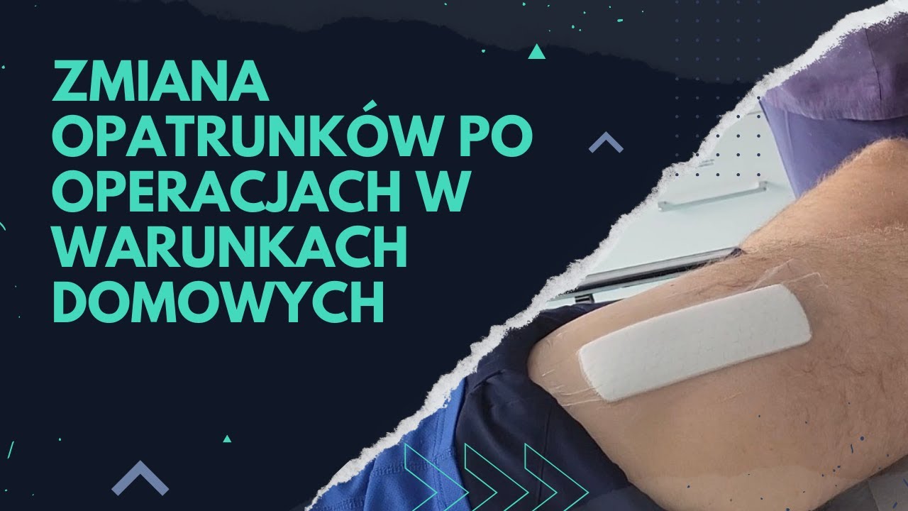 Zmienianie opatrunków po operacji w domu