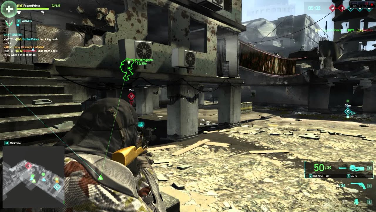 Ghost Recon Phantoms P90 War Gameplay