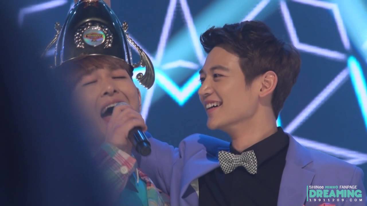 130227 쇼챔피언 1위하고 신난 민호+앵콜무대