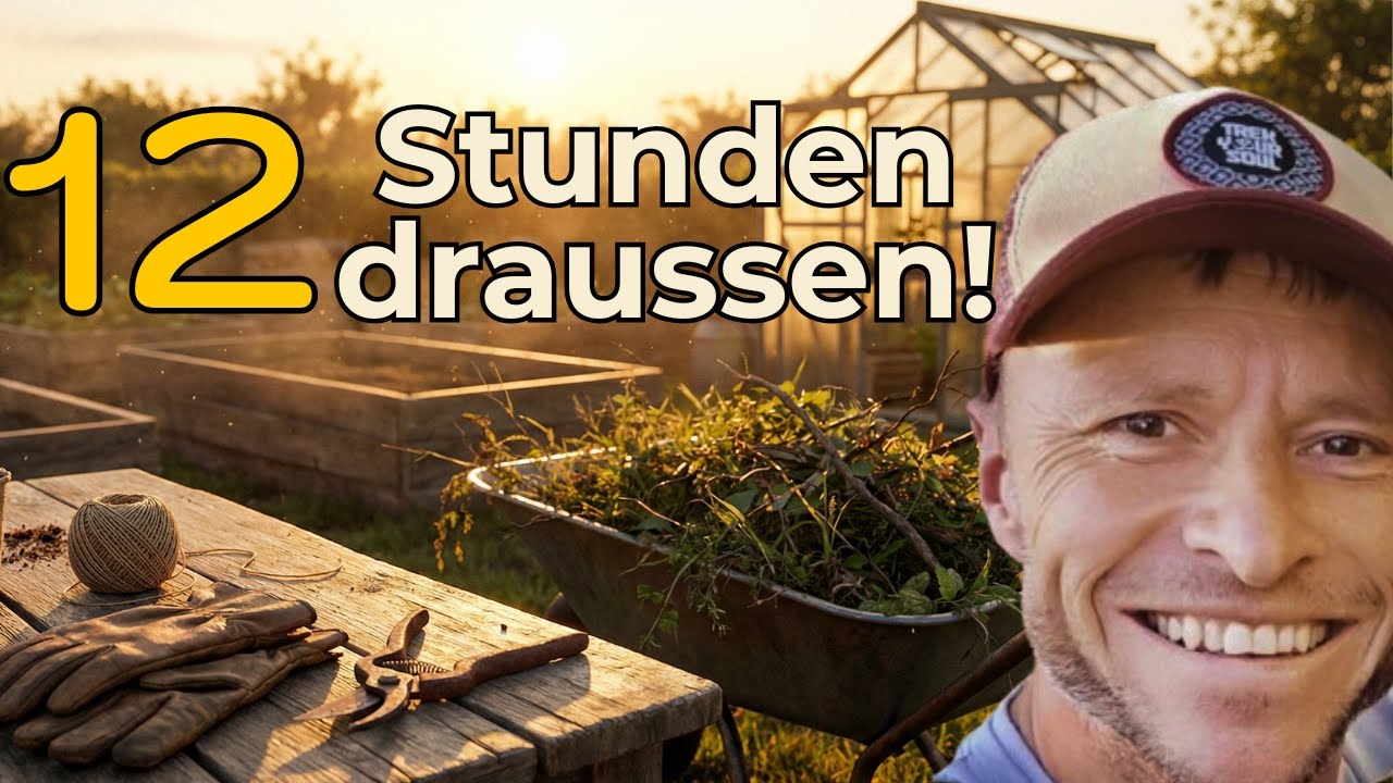12 Stunden draußen: Was an einem Gartentag wirklich alles passiert!!