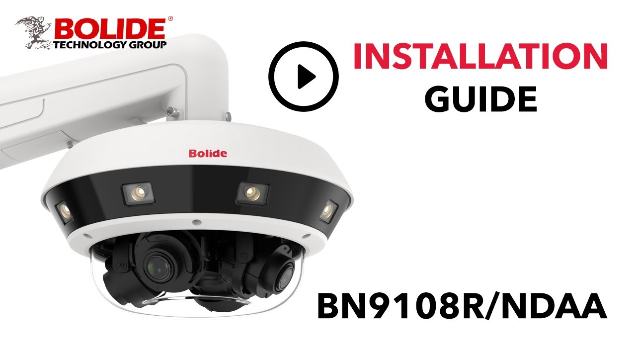 Bolide BN9108R/NDAA 4K AI Multi-sensor Camera Installation Video