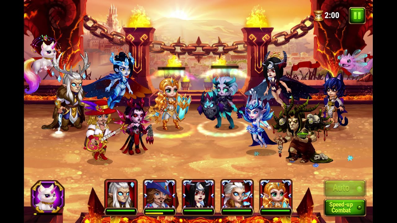 Hero Wars -- Beating Lian Axel Team With the Twins
